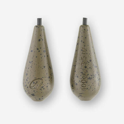 Plombs pêche de la carpe plombs inline distance 100g (x2)