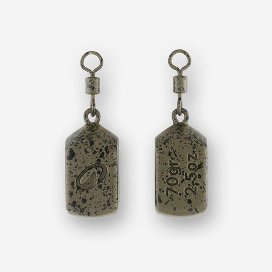 Plombs pêche de la carpe Plombs Square 70g (x2)