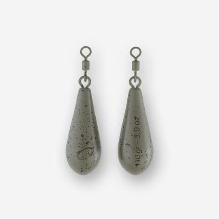 Plombs pêche de la carpe plombs distance 80g (x2)