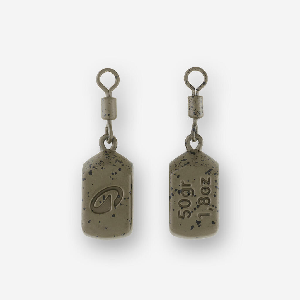 Carp Fishing Square Weights 70 g (x2)