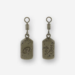 Plombs pêche de la carpe plombs square 40g (x2)