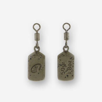 Plombs pêche de la carpe Plombs Square 50g (x2)