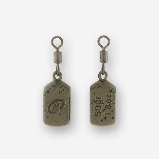 Plombs pêche de la carpe Plombs Square 50g (x2)