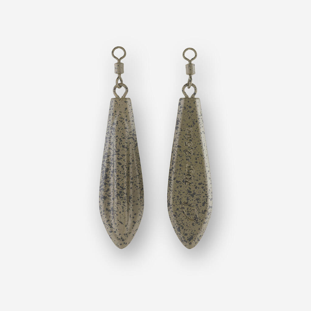 Trilobe Weights Carp Fishing Sinkers 70 g (x2)