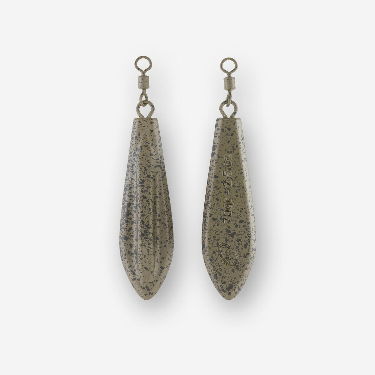 Plombs pêche de la carpe plombs trilobe 70g (x2)