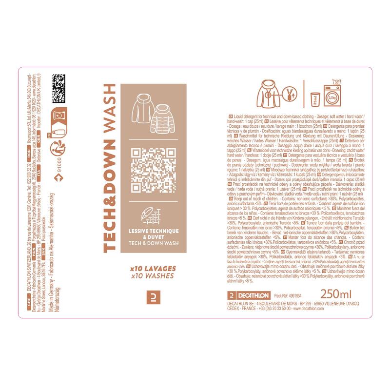 Prací prostředek na bundy a jiné nepromokavé oblečení 250 ml