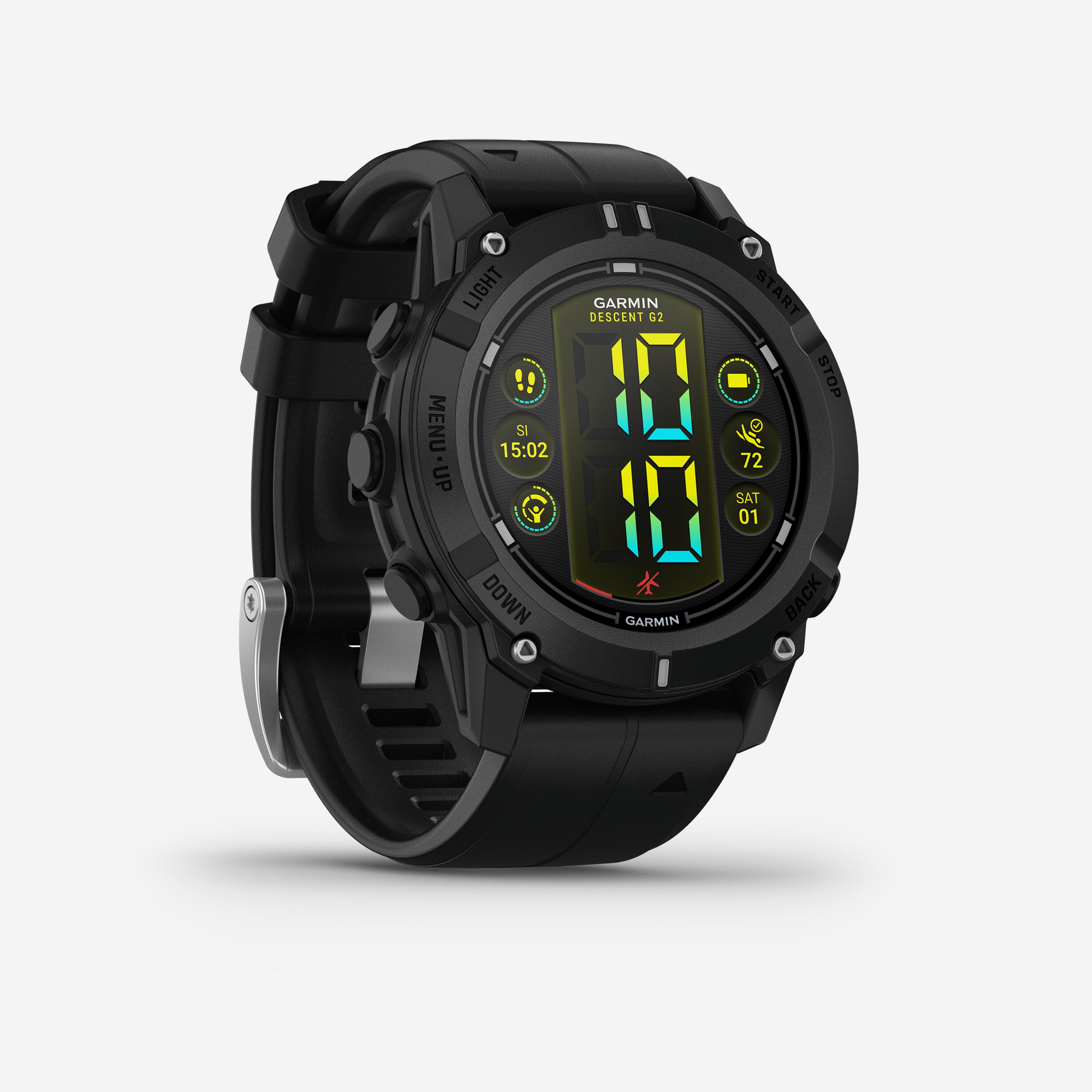 GPS-Smartwatch mit Tauchcomputer Garmin – Descent G2 – schwarz 4/11