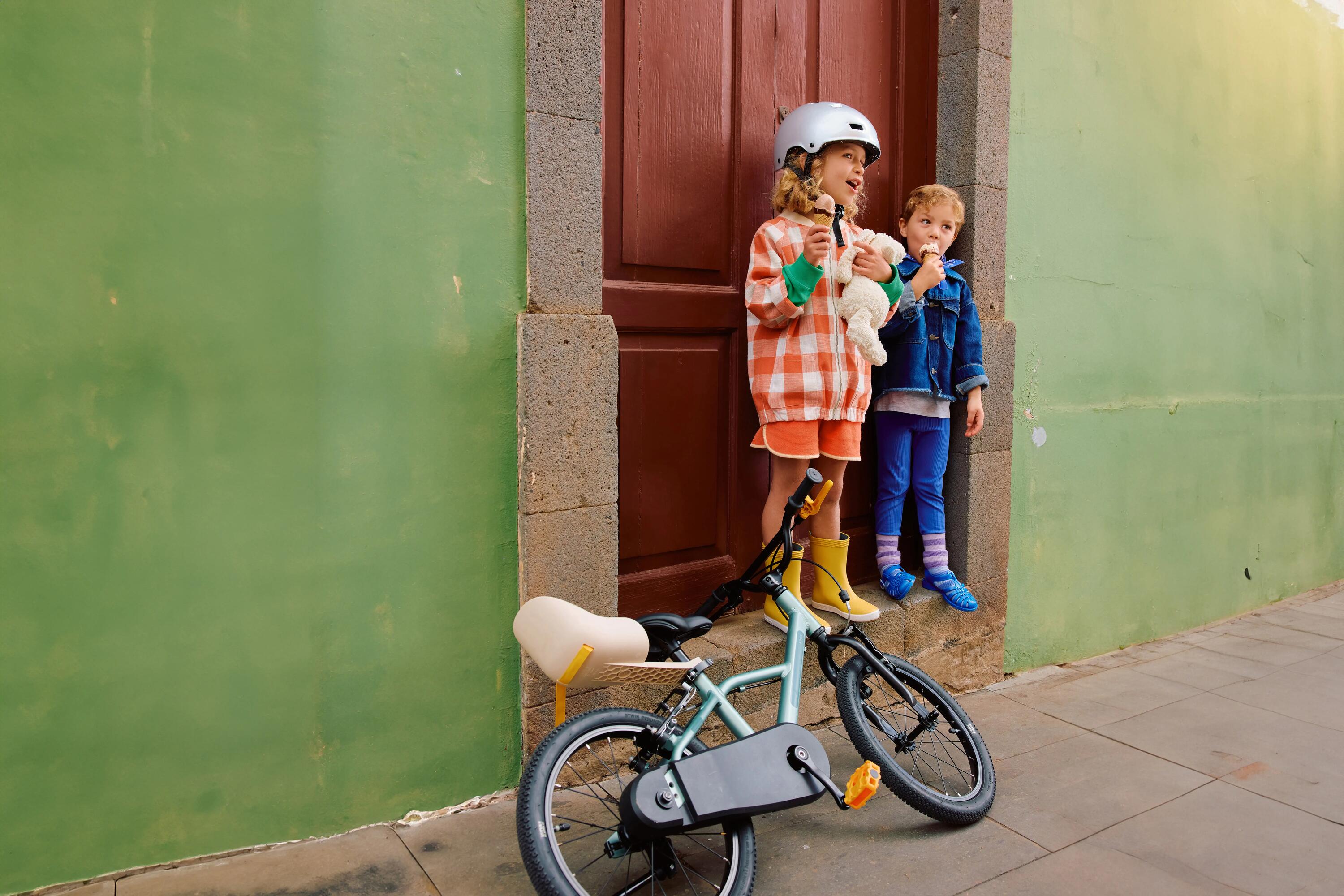 Bicicletă 16 inch 4-6 ani DISCOVER 900 Verde Copii 18/24