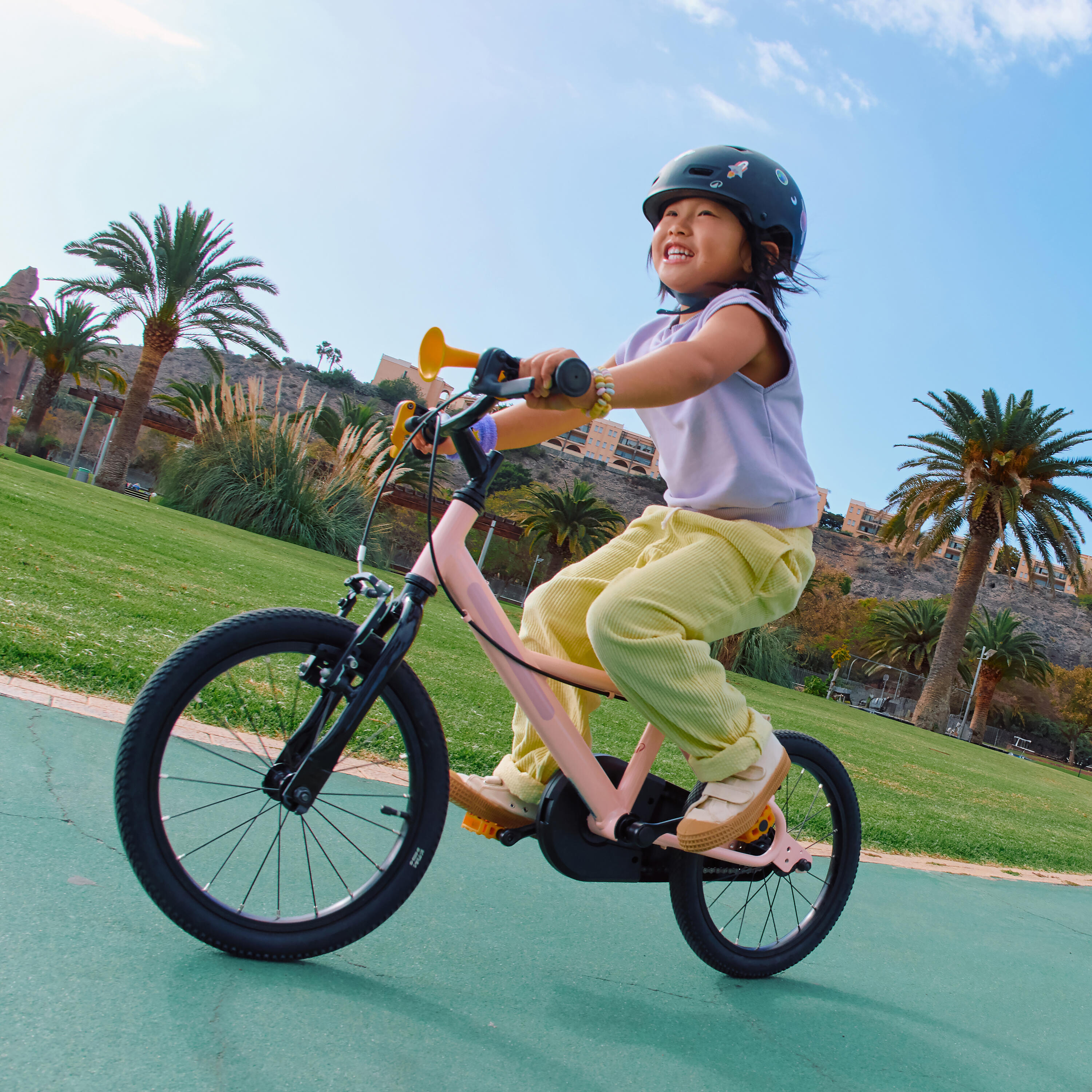 Kid's bike 16" 4-6 years, DISCOVER 100 Pink 17/38