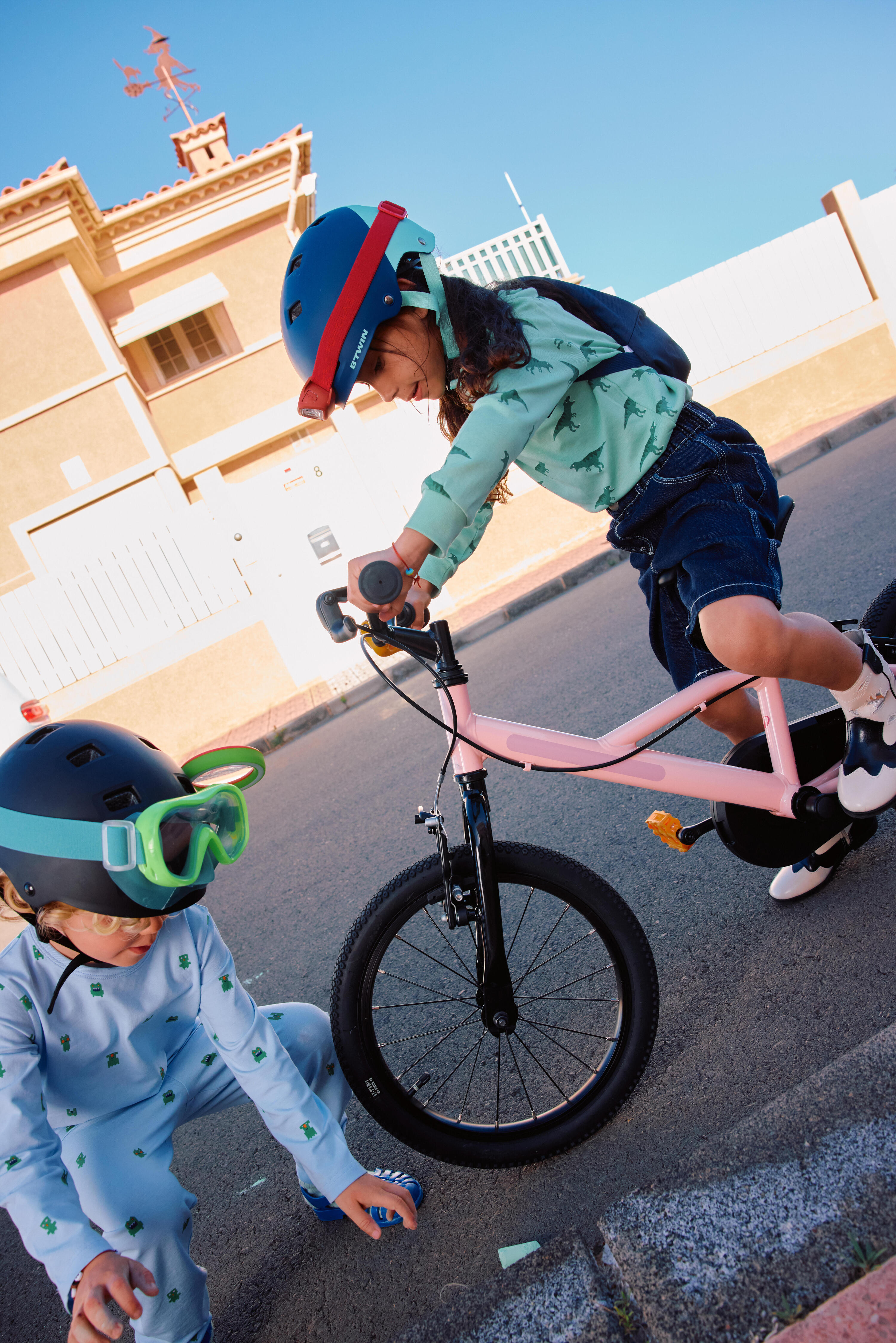 Kid's bike 16" 4-6 years, DISCOVER 100 Pink 16/38
