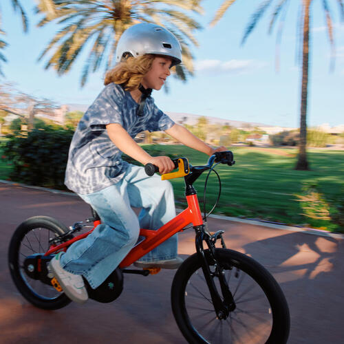 Vélo enfant 16 pouces 4-6 ans, DISCOVER 500 rouge