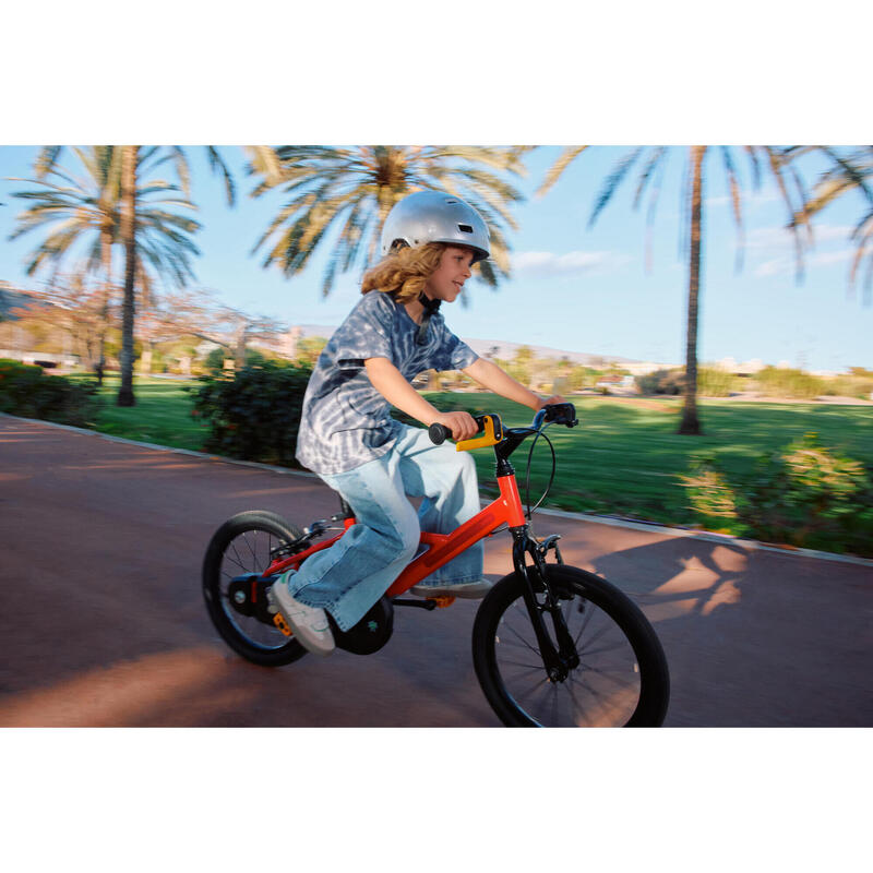 Vélo enfant 16 pouces 4-6 ans, DISCOVER 500 rouge