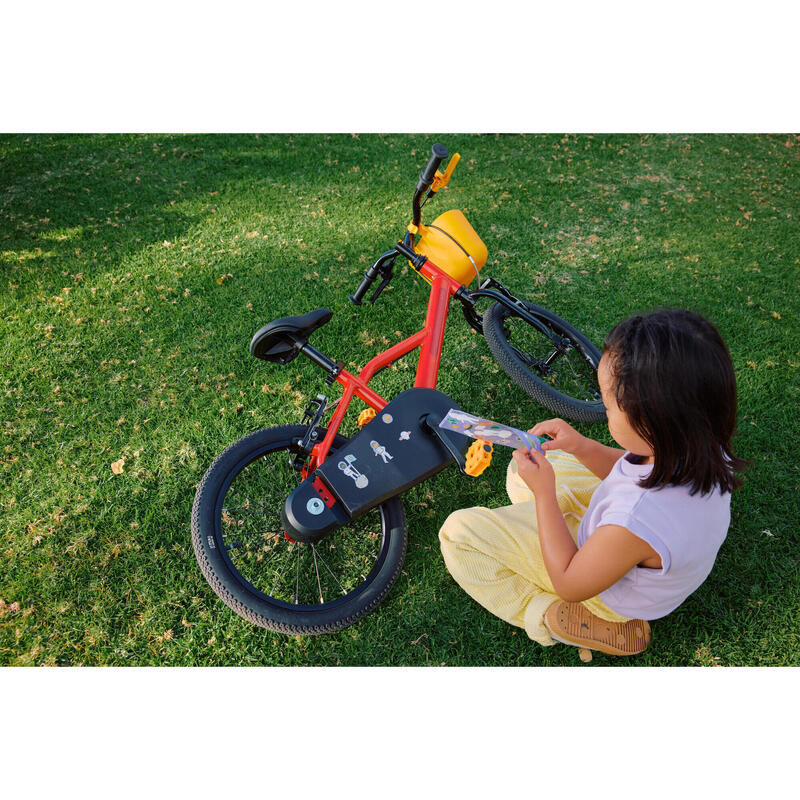 Bicicletă 16 inch 4-6 ani DISCOVER 500 Roșu Copii