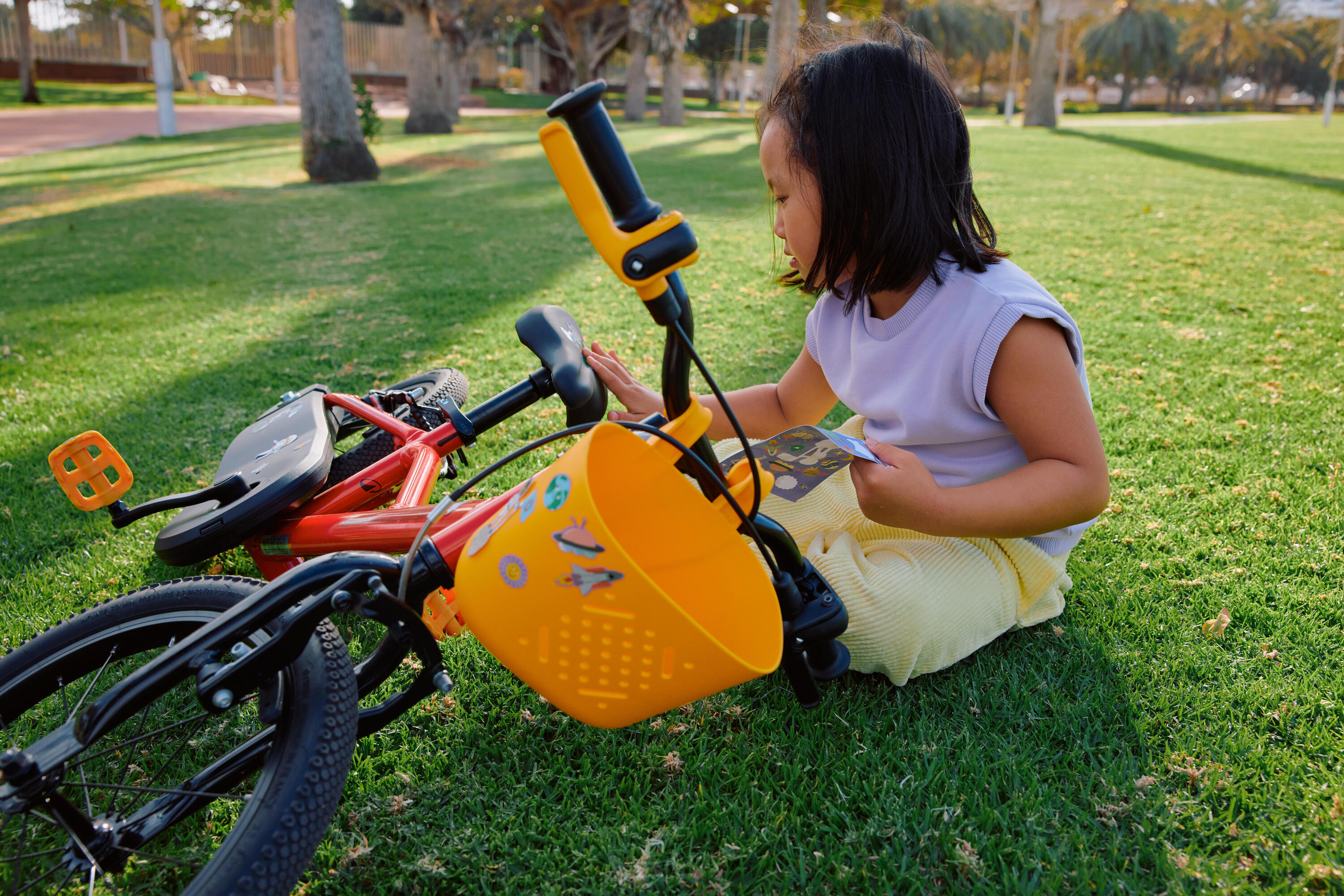 Kid's bike 16" 4-6 years, DISCOVER 500 Red 27/49