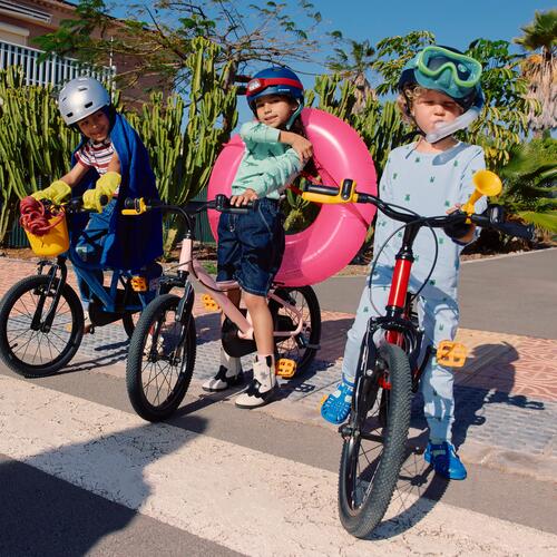 Vélo enfant 16 pouces 4-6 ans, DISCOVER 500 rouge