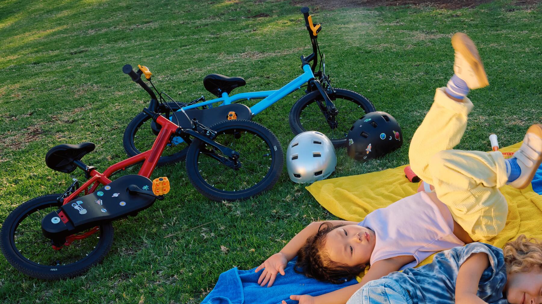 faça com que o seu filho(a) goste de andar de bicicleta