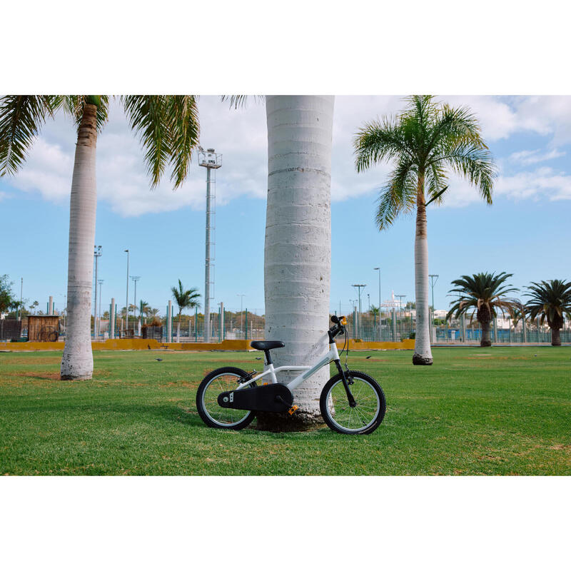 Bicicletă 16 inch 4-6 ani DISCOVER 100 Alb Copii