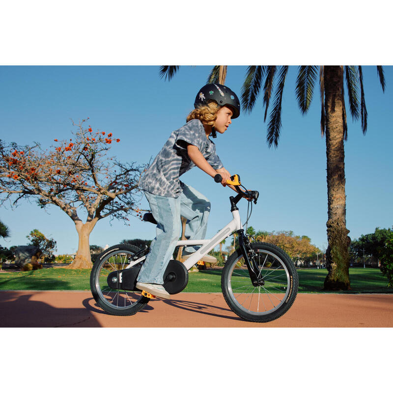 Bicicletă 16 inch 4-6 ani DISCOVER 100 Alb Copii