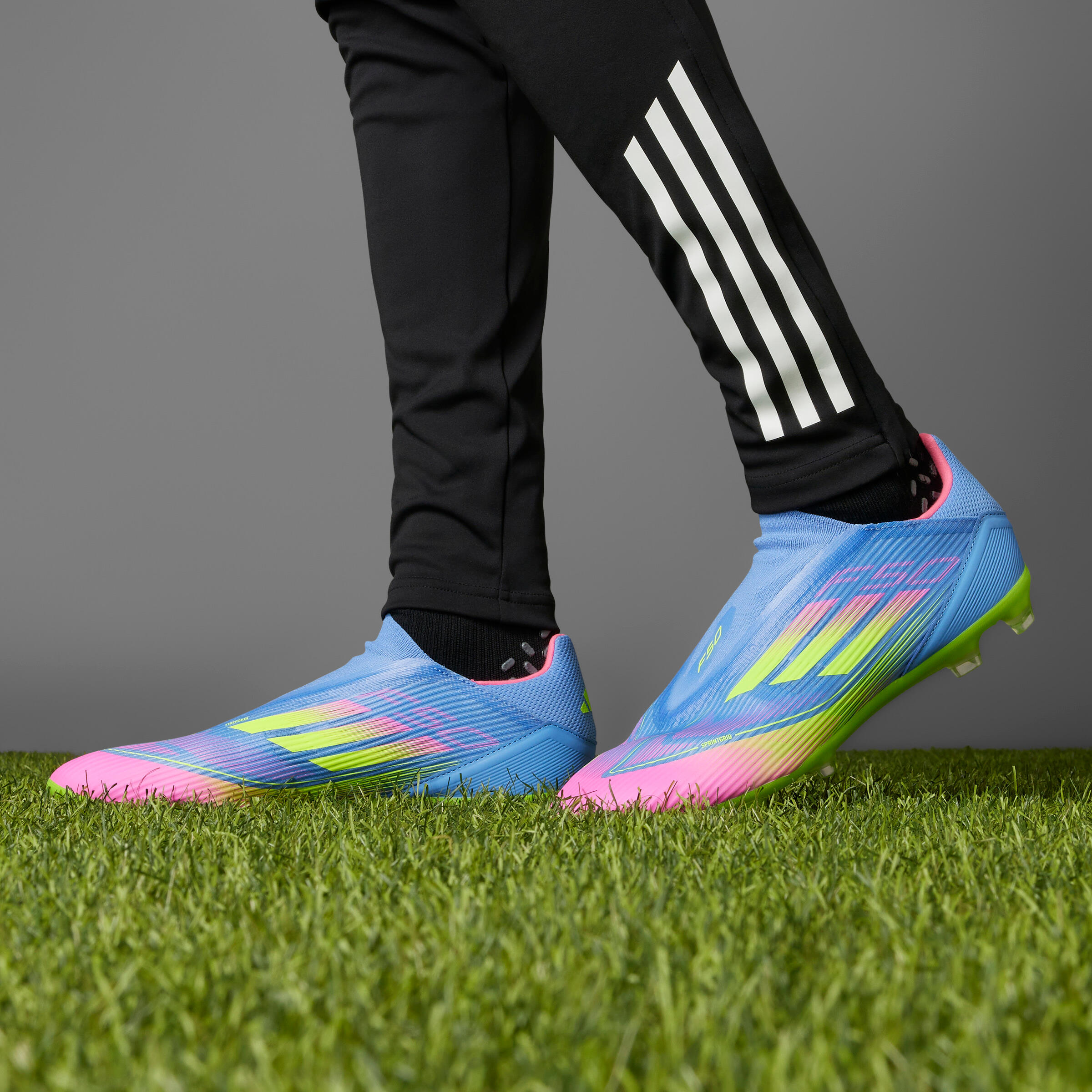 Damen/Herren Fußball Nockenschuhe FG/MG - F50 League Laceless  3/10