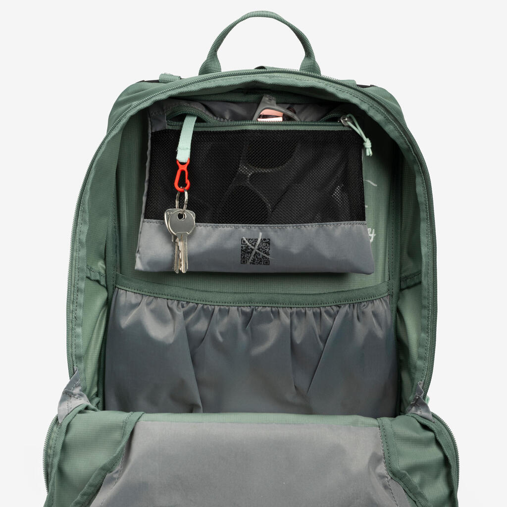 Sac à dos de randonnée ventilé 25L, MH500 violet