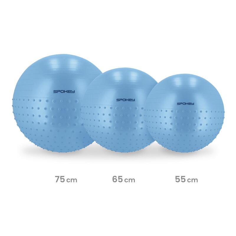 Piłka gimnastyczna 75 cm z częścią do masażu Spokey HALF FIT