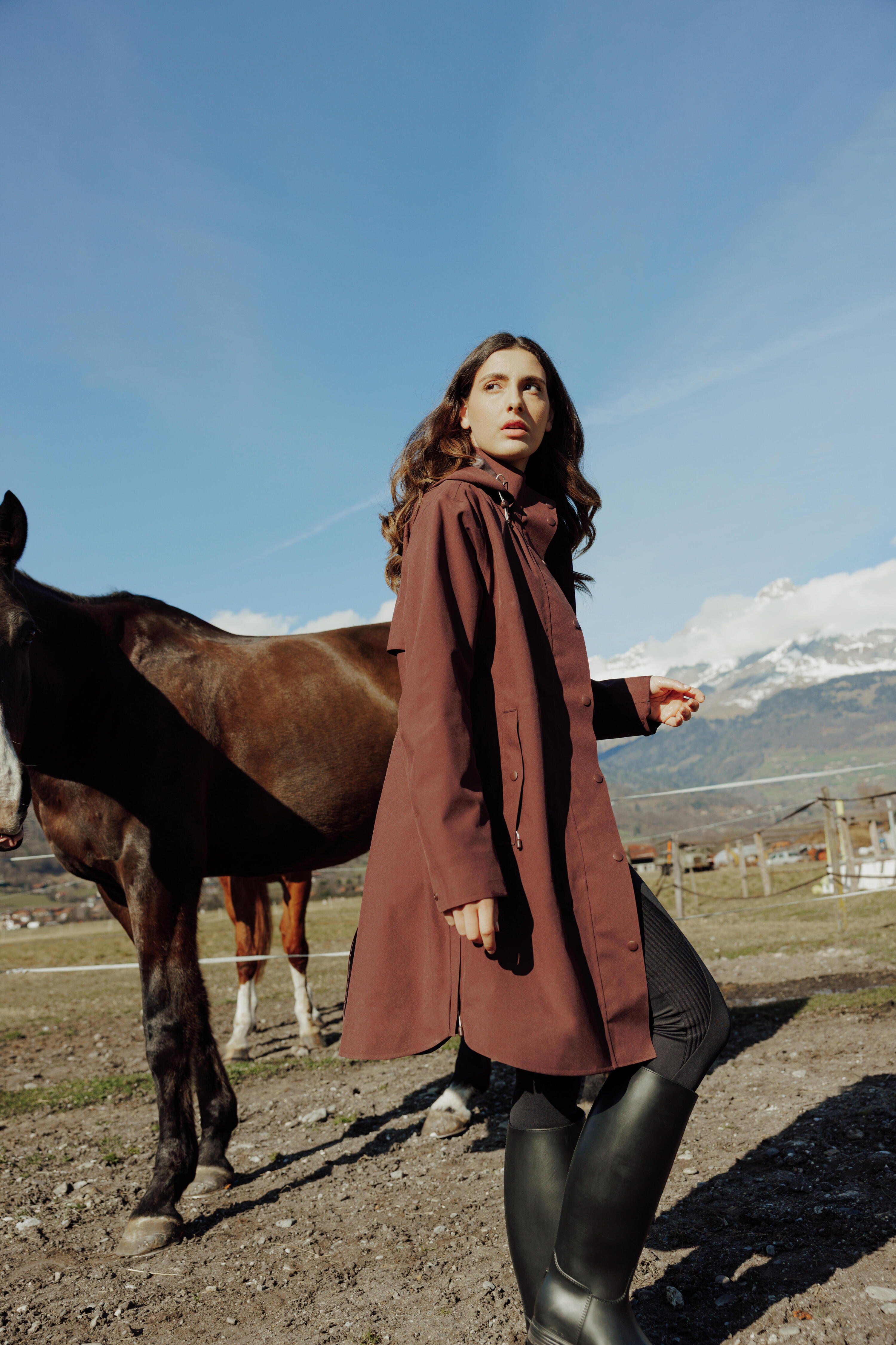 Veste D'équitation Irideon – Femme – Taille M – Noire Et Marron – ZIP – EUC