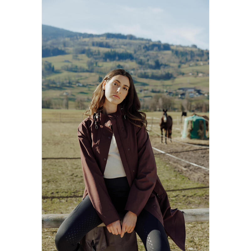 Jezdecká dlouhá nepromokavá bunda