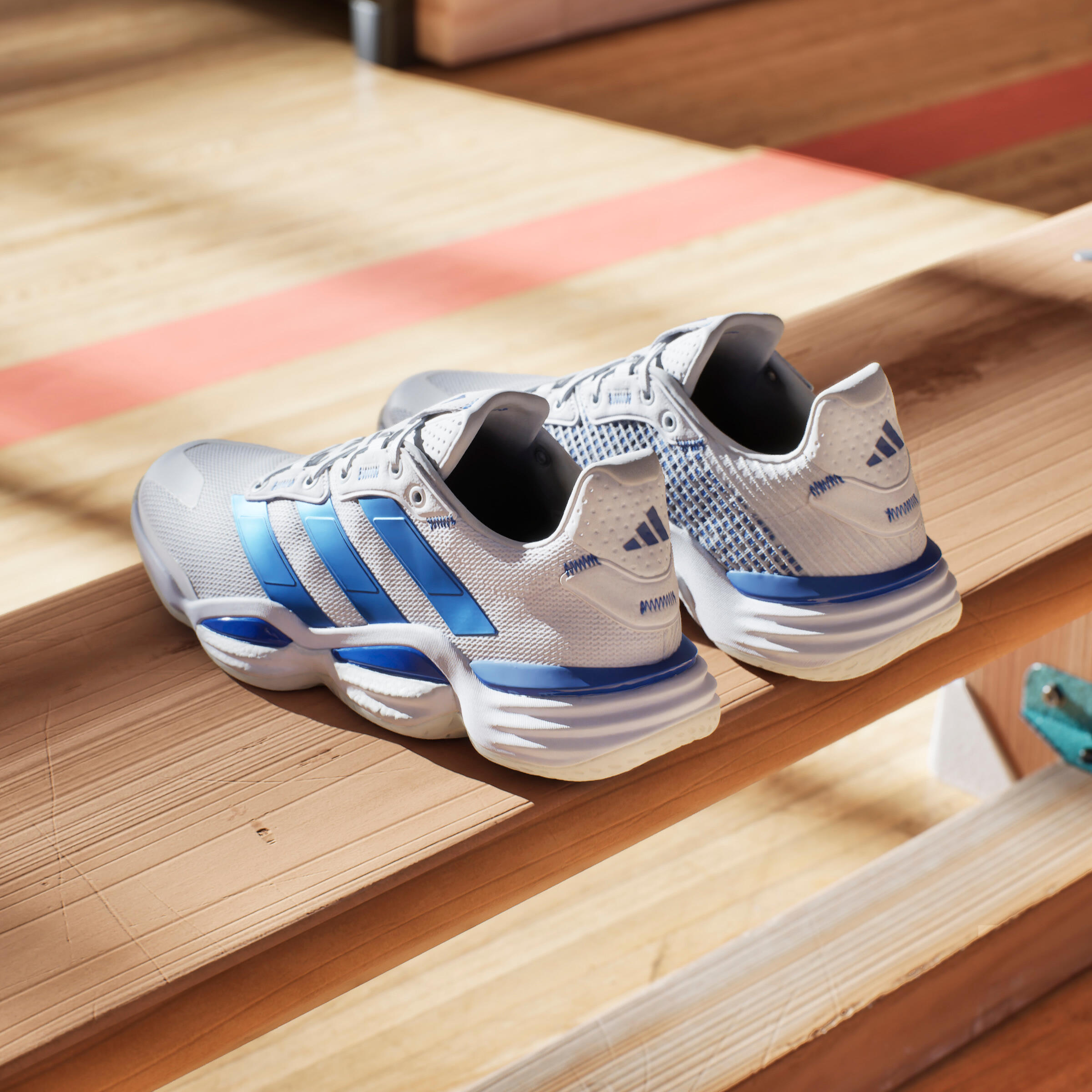 Scarpe pallamano adulto ADIDAS STABIL 16 bianco-blu ADIDAS Decathlon