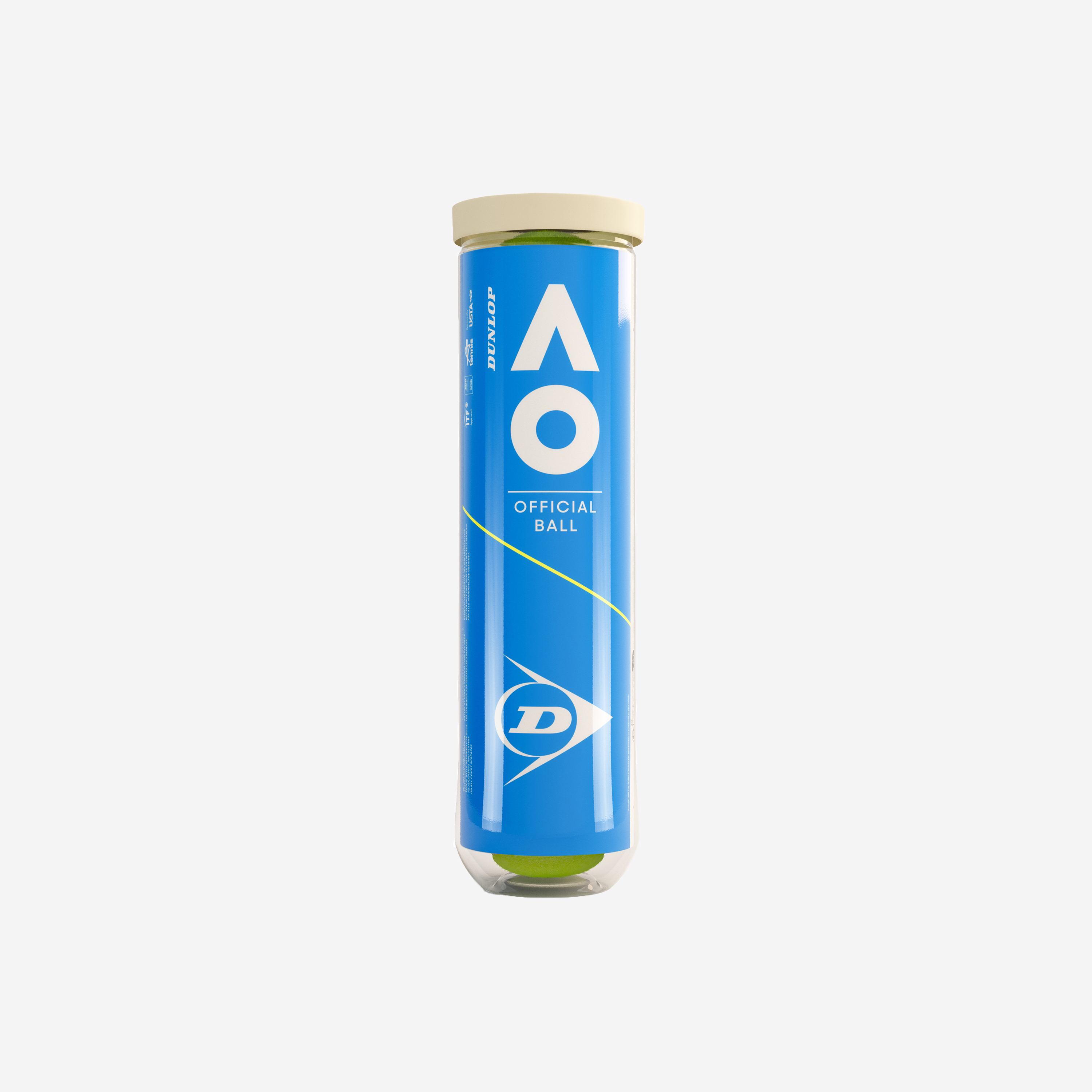 Balles de tennis australian open*4 jaune polyvalente - Dunlop
