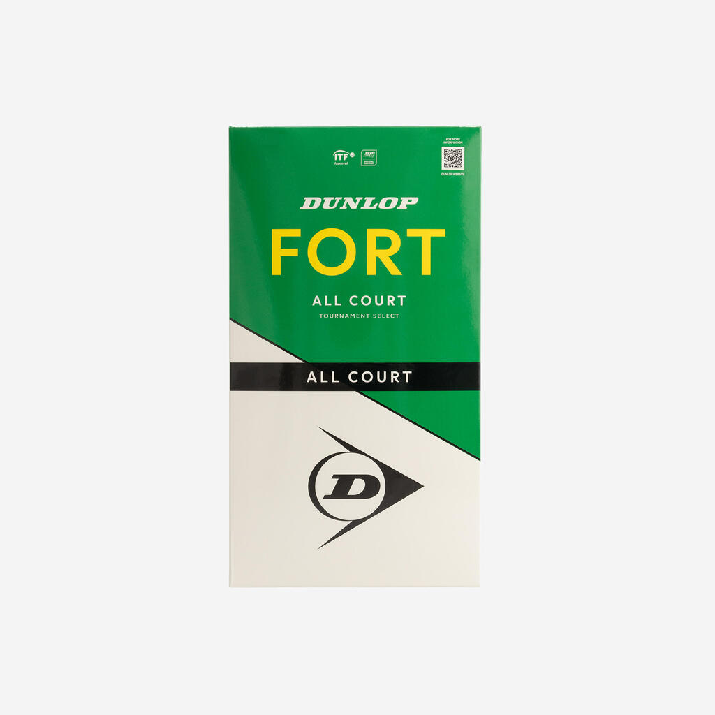 Control Tennis Balls Fort All Court Twin 4-Pack - Yellow