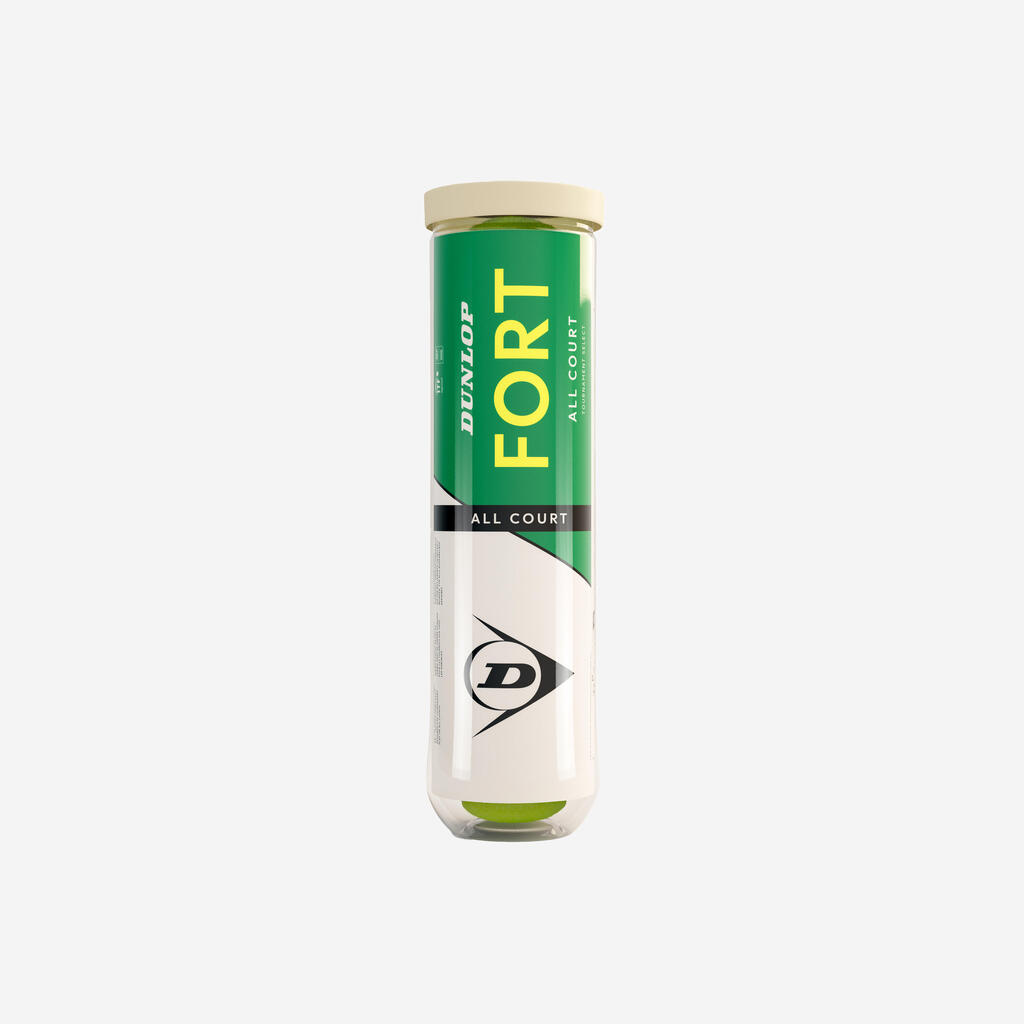 Control Tennis Balls Fort All Court 4-Pack - Yellow