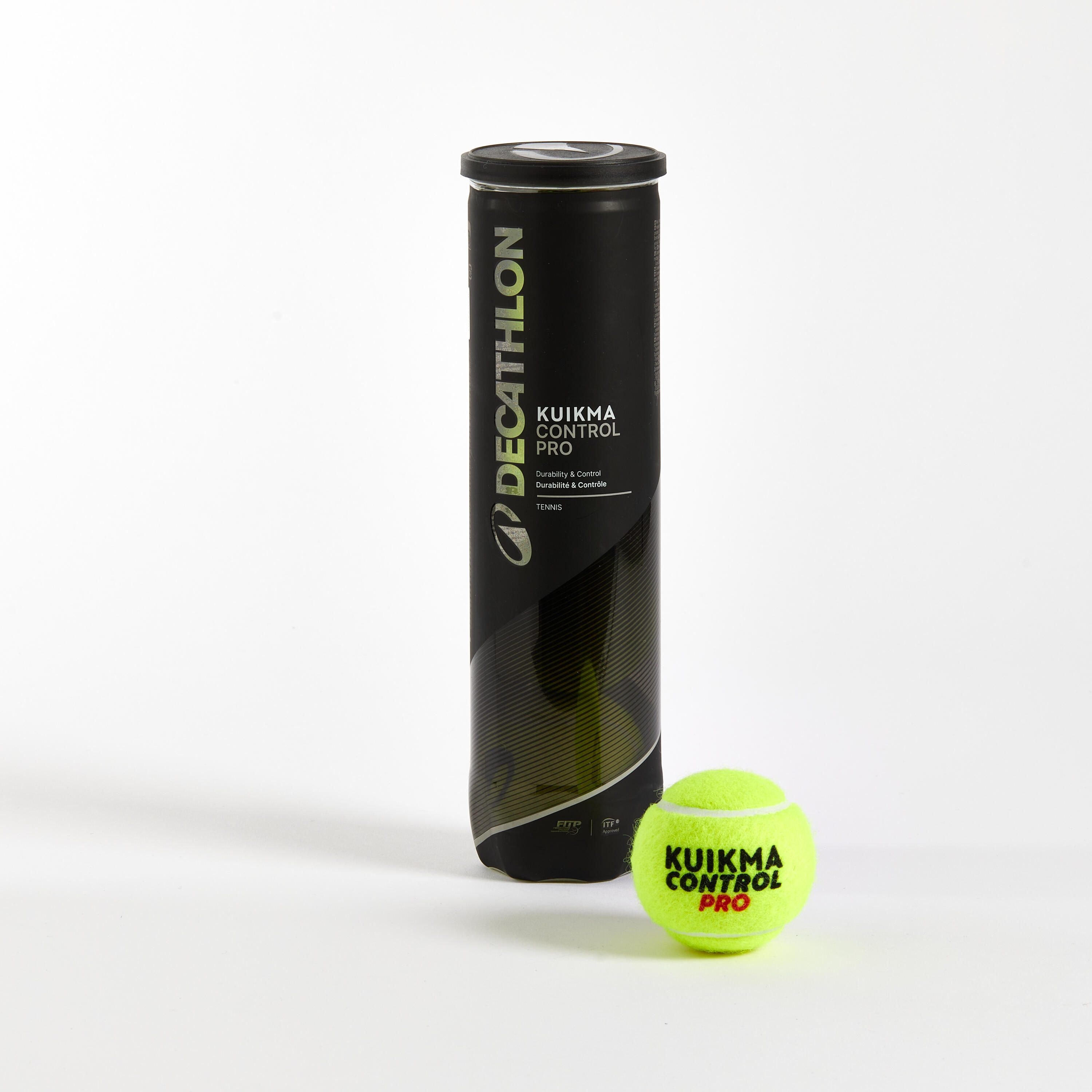 Balles de tennis x4 - TB Control Pro jaune 2/3