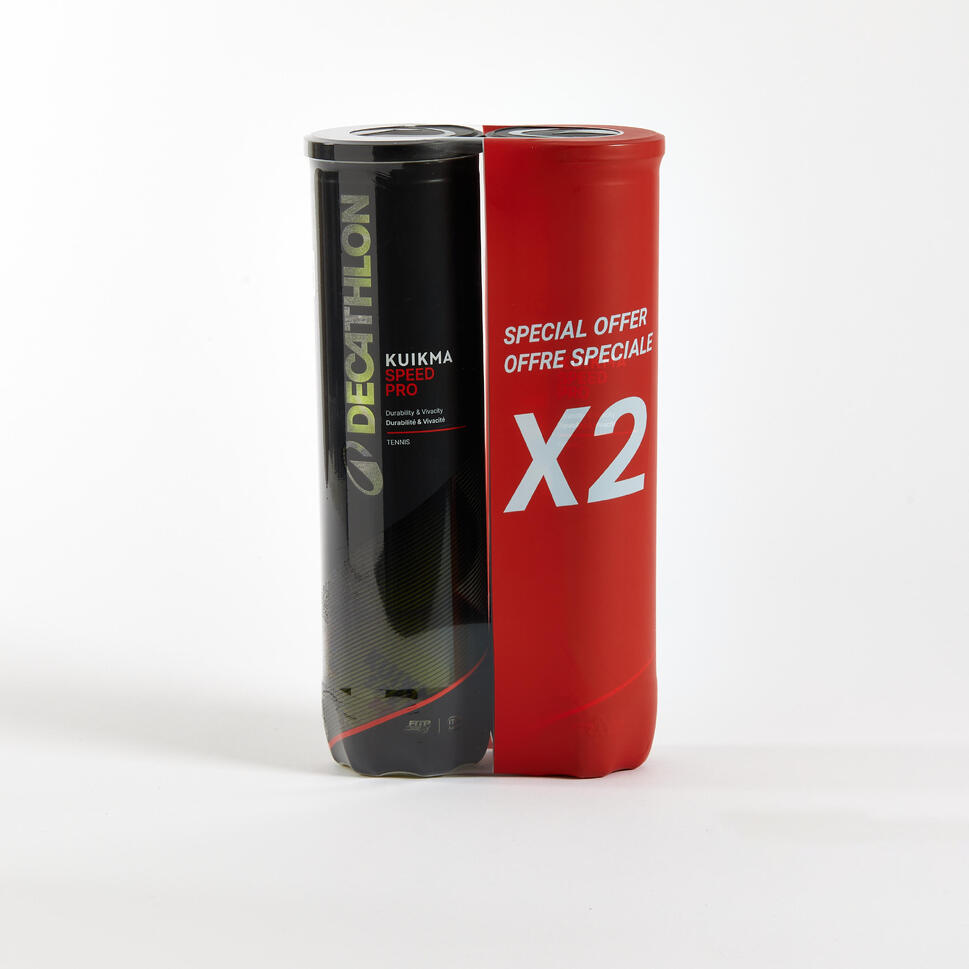 Tenis Topu - 2x4 Adet - Kuikma Speed Pro