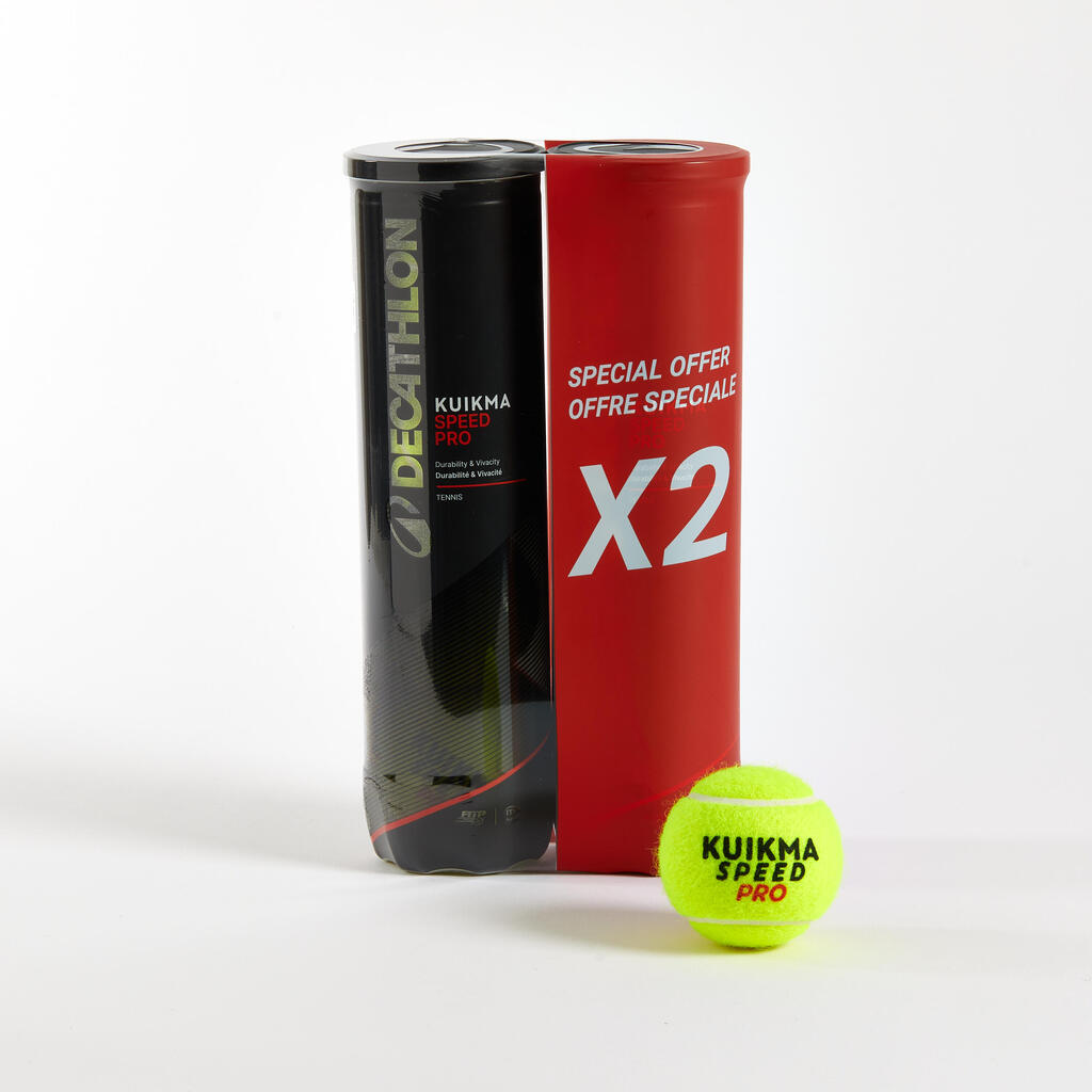 Μπαλάκι Tennis TB930 2 συσκευασίες των 4 - Κίτρινο