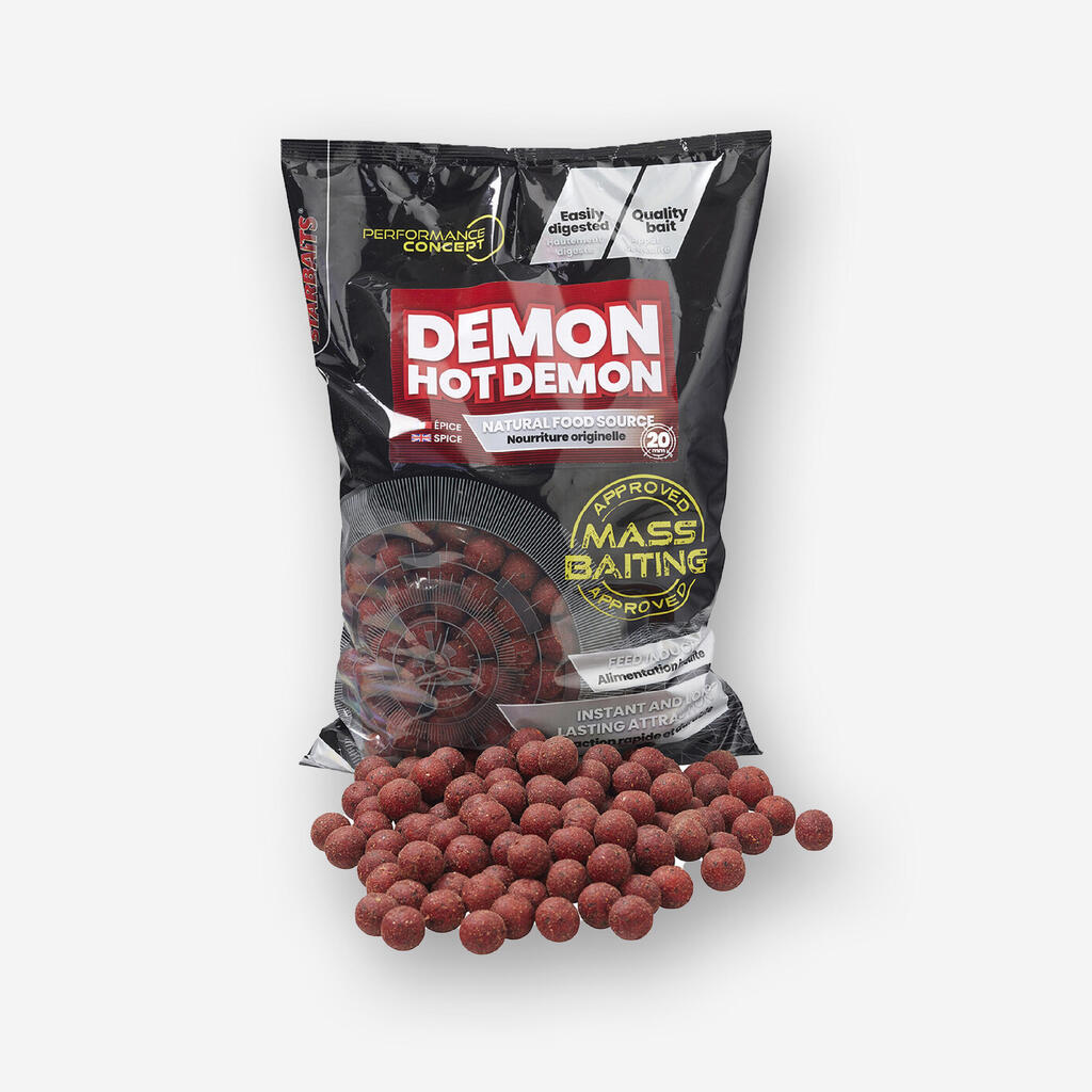 Carp Fishing Boilies PC Mass Baiting 20 mm 3 kg Hot Demon