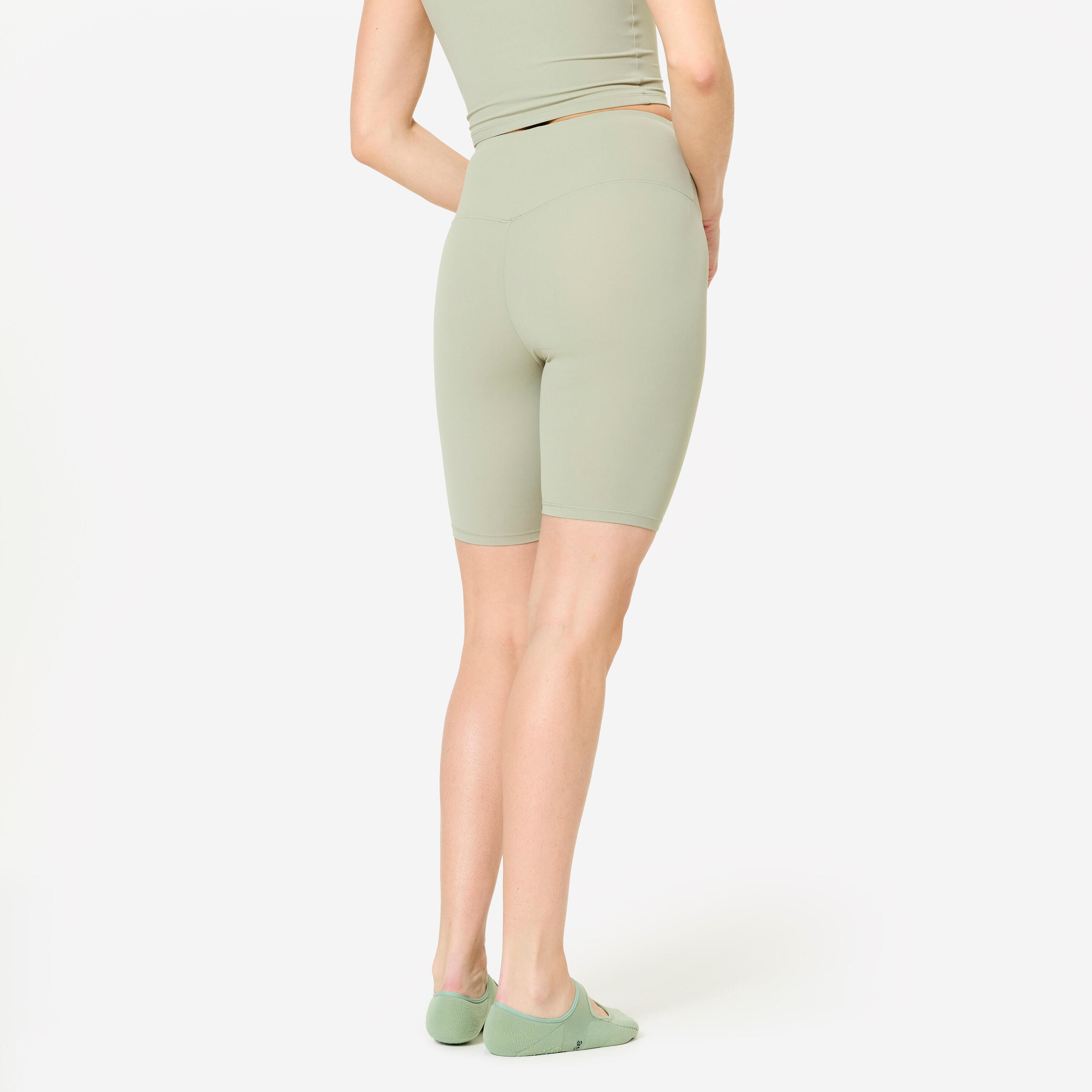 Cycliste de fitness slim taille haute femme, vert 4/7