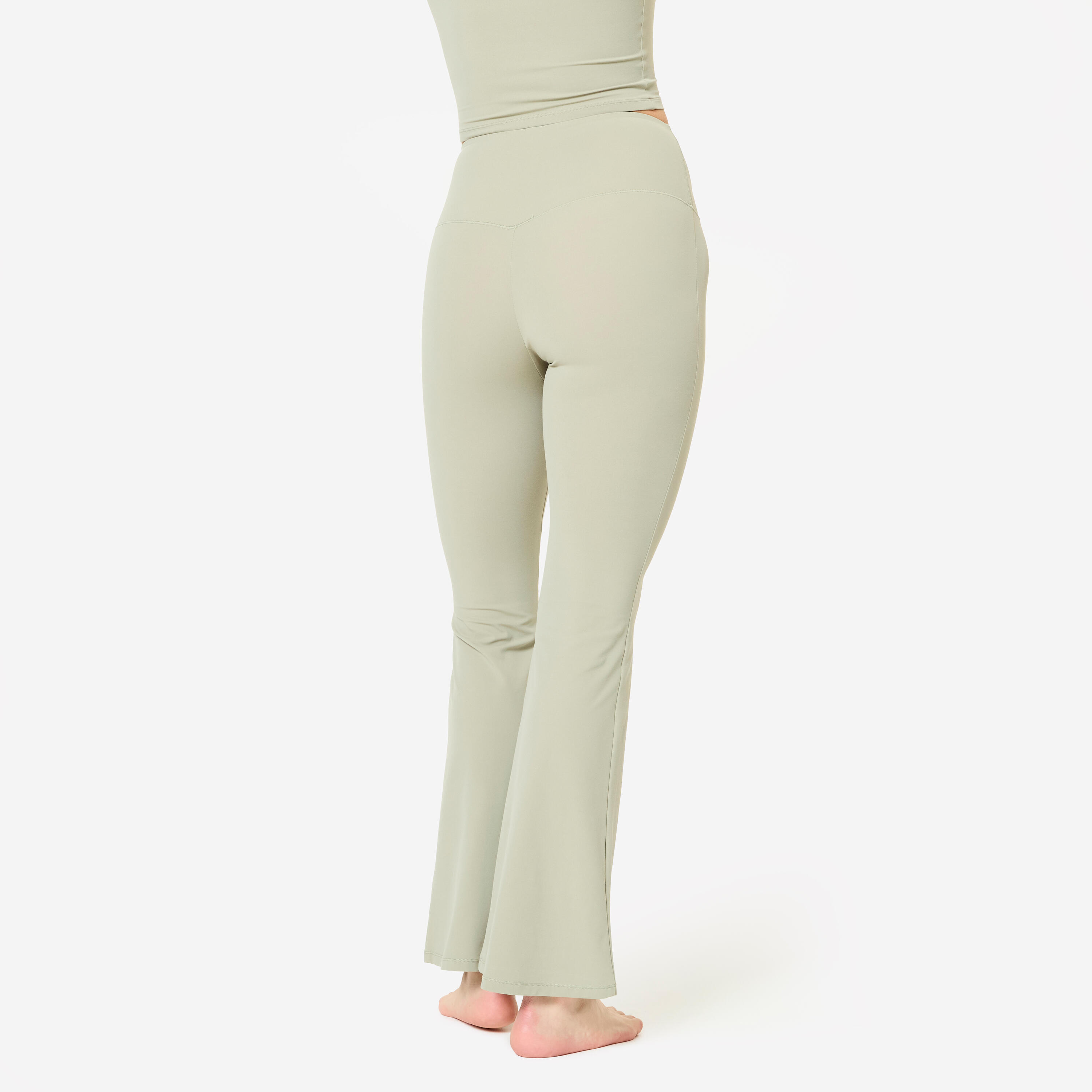 Spodnie fitness damskie Domyos flare 4/8