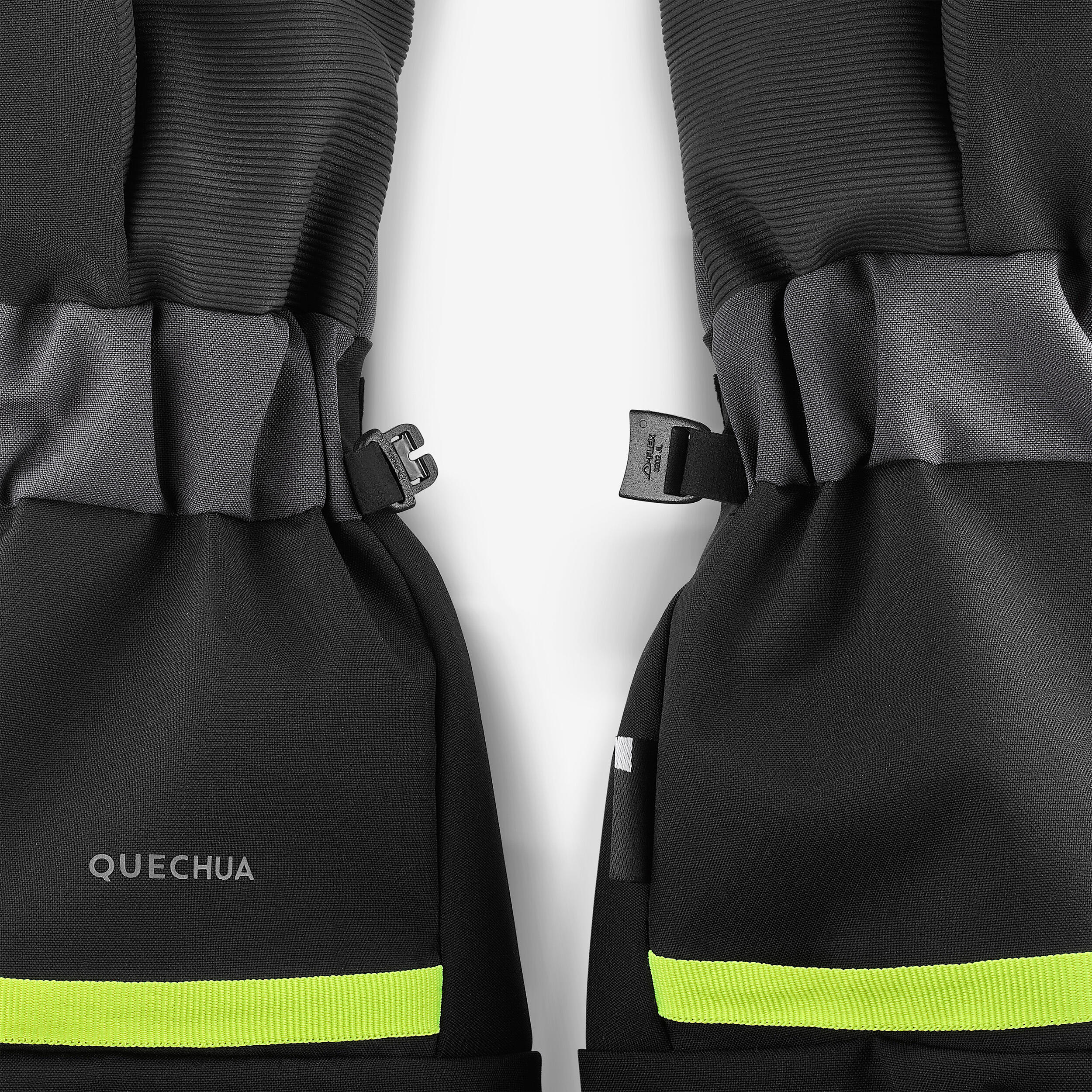 Kids' Waterproof Warm Gloves - Ski 550 Black - WEDZE