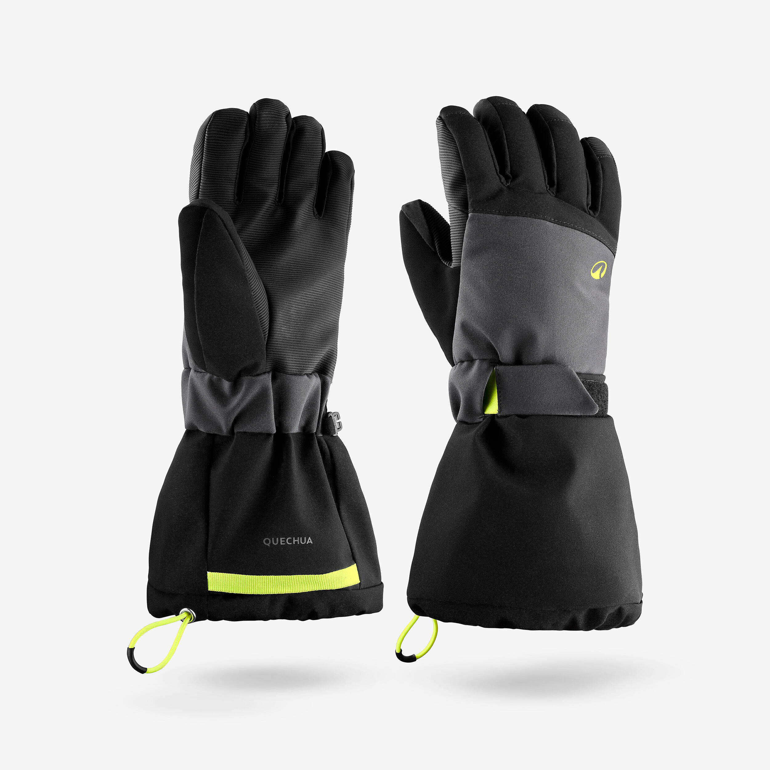Gants imperméables chauds enfant - ski 550 noir - WEDZE