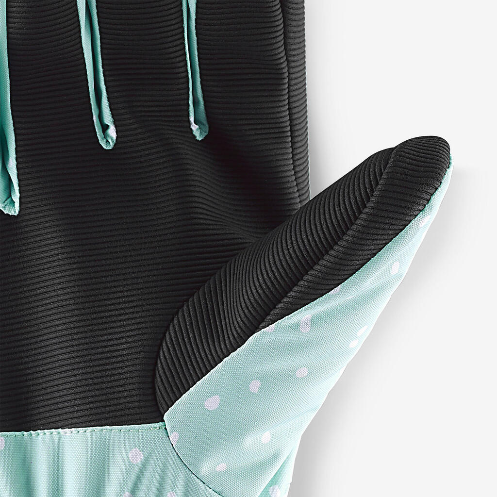 Παιδικά γάντια σκι, 6-14 ετών, από ανακυκλωμένο υλικό, GL 500-Μπλε πουά