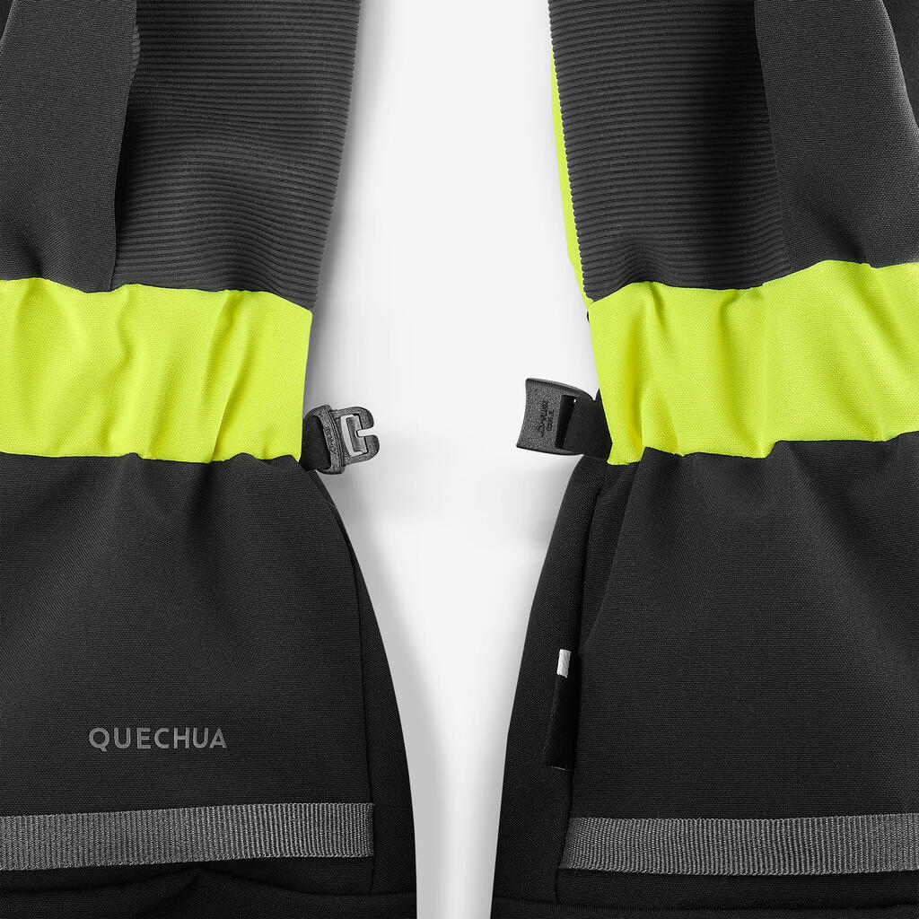 Neon žute dečje skijaške rukavice 550