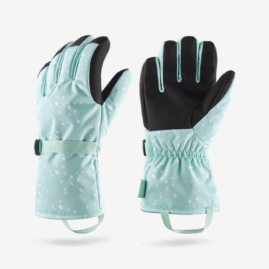 Gants de ski enfant 6-14 ans à partir de 29 % de polyester recyclé, GL 500 bleu