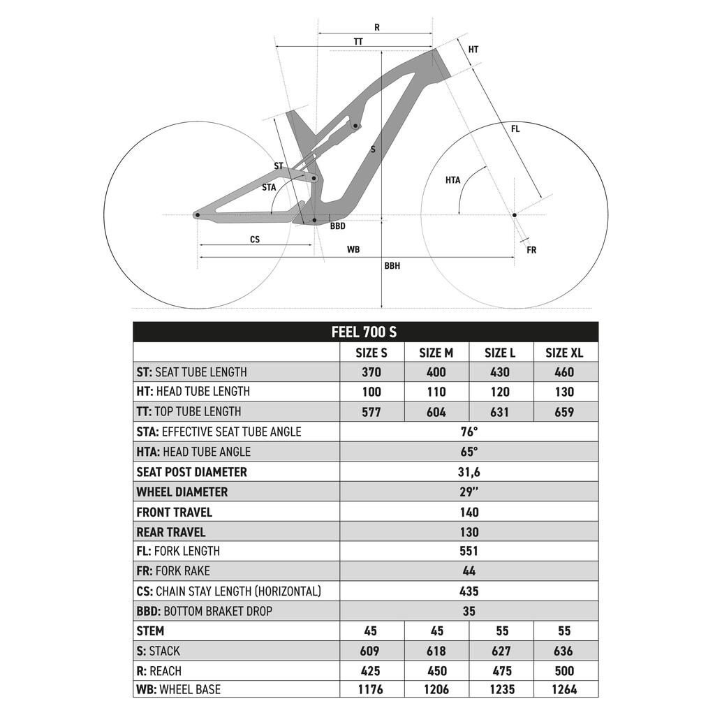 Visu veidu kalnu riteņbraukšanas velosipēds “Feel 700 S” ar alumīnija rāmi, 29''