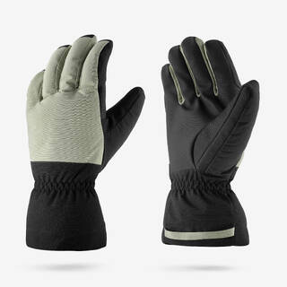 Adult Unisex Skiing/Trekking Waterproof & Warm Winter Gloves - Green