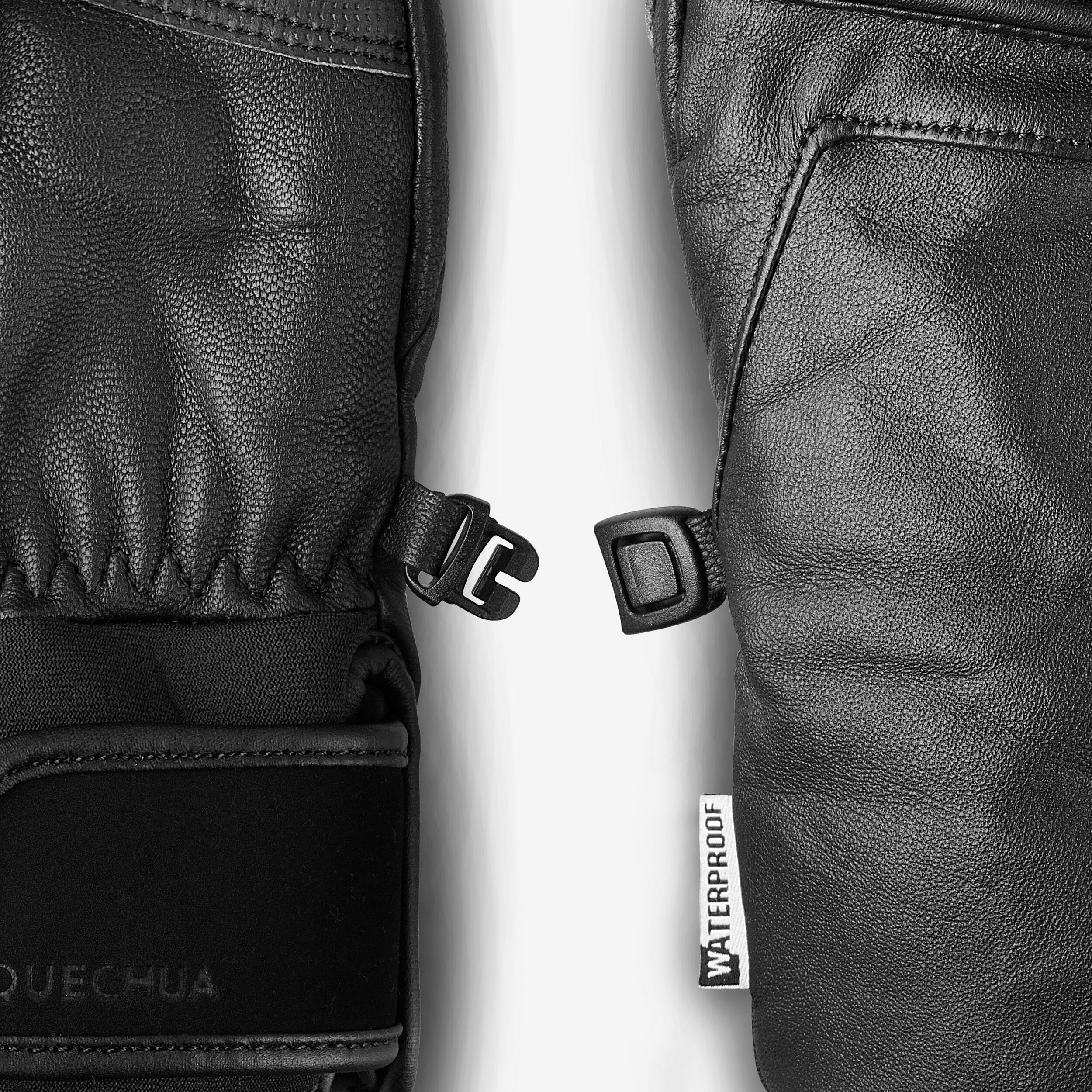 Gants chauds à 3 doigts – ski 900 noir 4/7