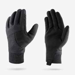 Gants de ski de fond légers et coupe-vent adulte,  XCS 900 noir