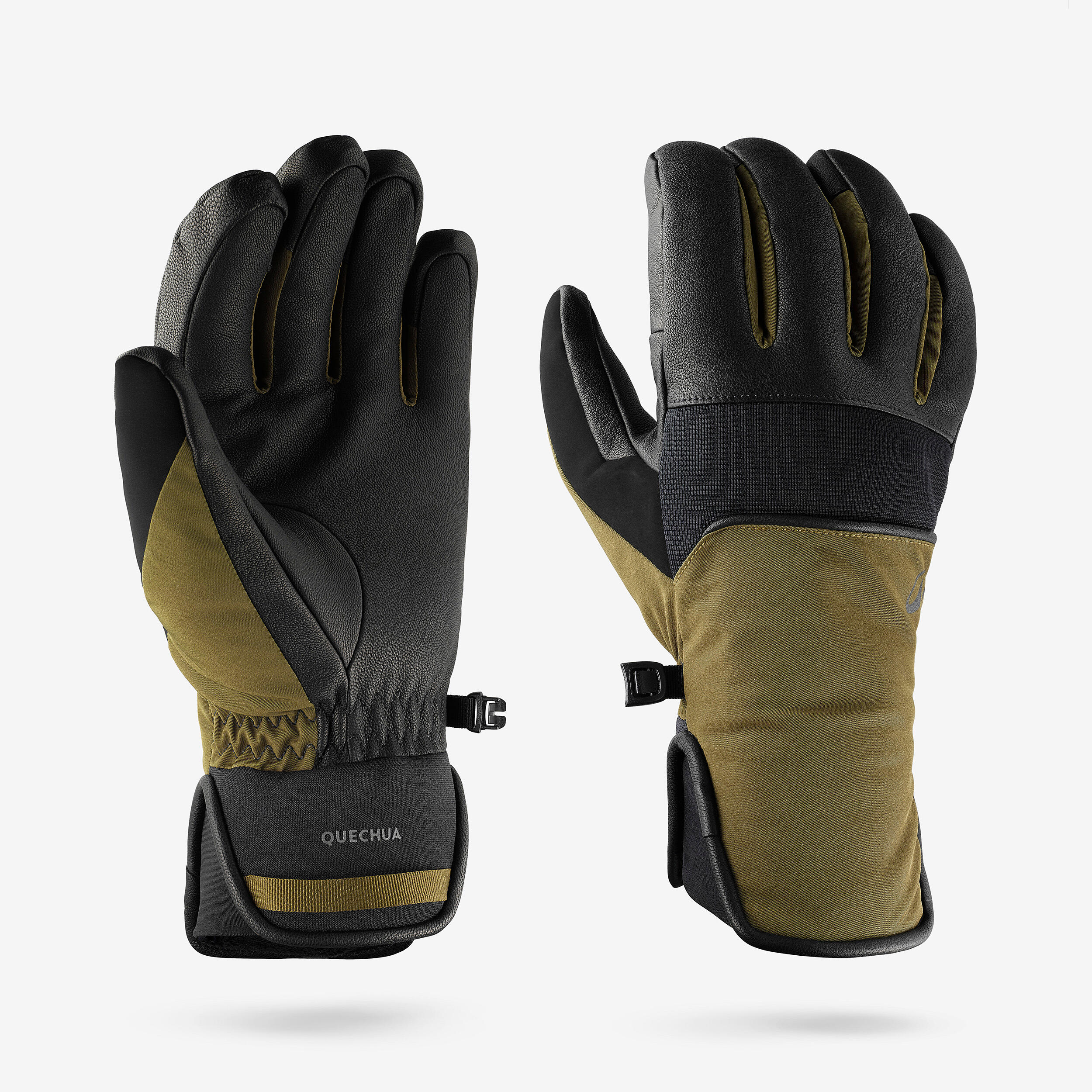 Luvas de ski adulto, 550 caqui