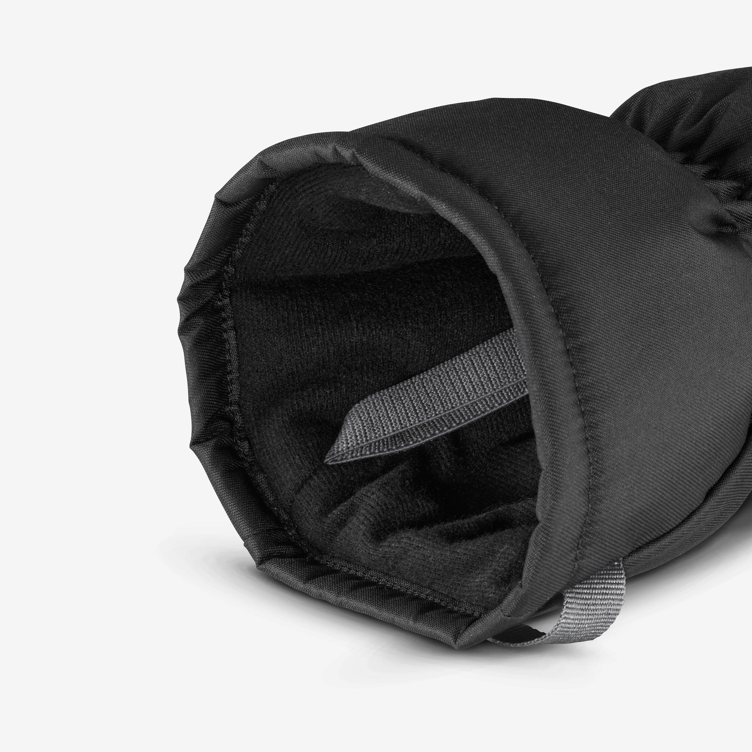 Warm Ski Gloves - Ski 100 Black - WEDZE