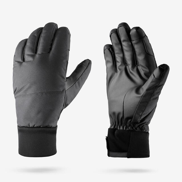 QUECHUA GUANTES IMPERMEABLES DE NIEVE ADULTOS - 100 NEGROS
