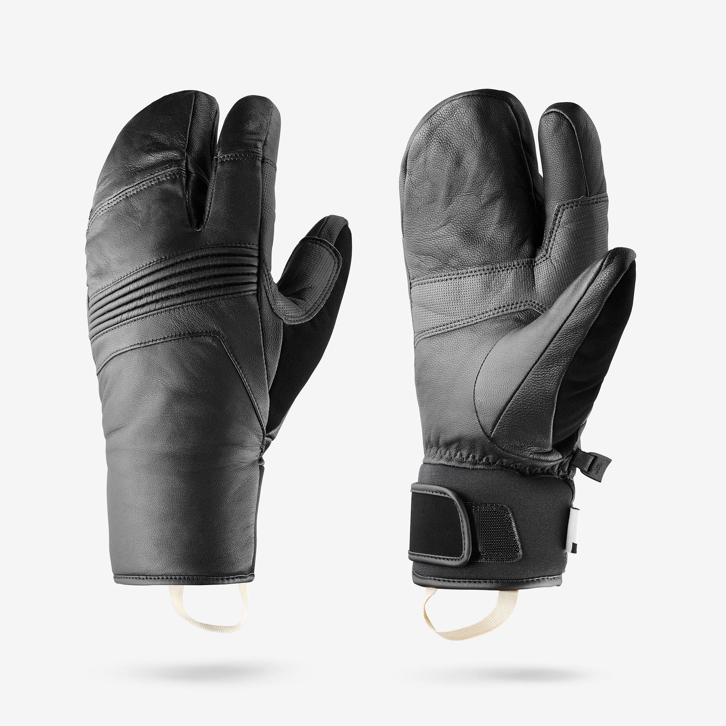Gants chauds à 3 doigts – ski 900 noir - WEDZE